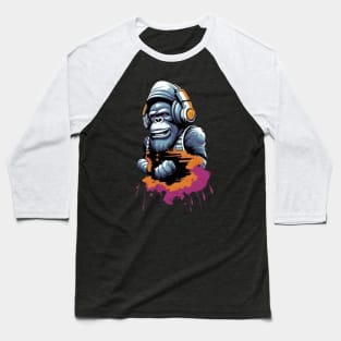 Crazy Cool Monkey Baseball T-Shirt